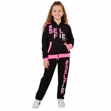 Kids Girls #Selfie Tracksuit