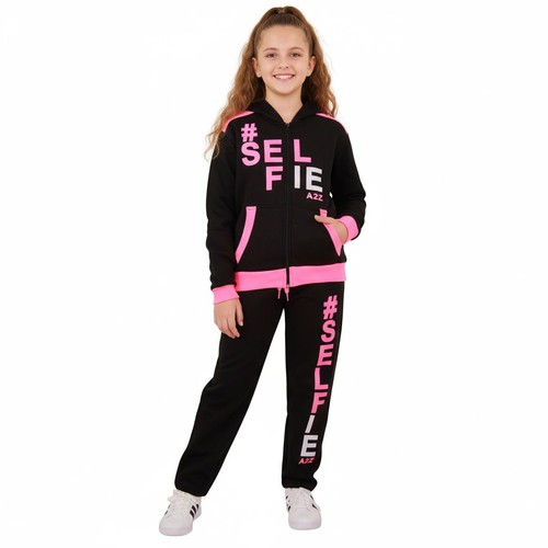 Kids girls selfie tracksuit - kids, #selfie