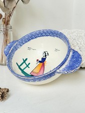 Vintage Quimper Faience Olive