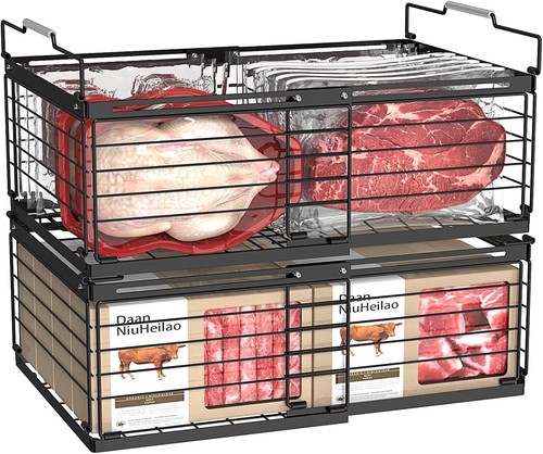Freezer organizer bins packs - organizer,