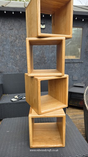 Solid oak cube freestanding - solid,