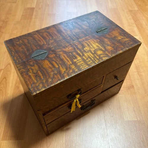 Japanese antique wooden sewing - antique,