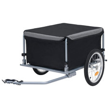Sturdy & Durable Bike Trailer - Black & Grey, 65 kg Capacity | Ideal for Commuti