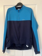 DECATHLON TRIBAN MID SEASON CYCLING JERSEY, Turquoise/Navy, Size XL