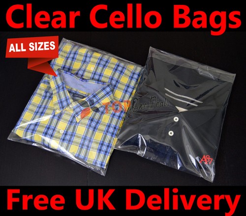 Garment bags clear cellophane