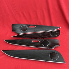 GENUINE MERCEDES BENZ E-CLASS W213 DOOR TRIMS BLACK ASH WOOD AMBIENT SET RHD