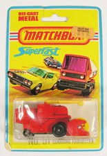 MINT MATCHBOX 51 ON UNOPENED US CARD COMBINE HARVESTER SUPERFAST LESNEY ENG BML