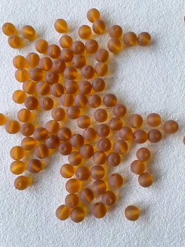 Gutermann glass frosted beads - gutermann,