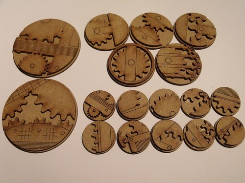 Mechanical cog scenic bases - ,