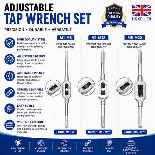 Tap wrench top - wrench, holder