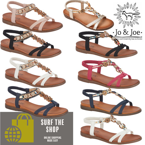 Ladies flat beaded elasticated - ladies,