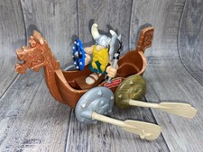 Vintage 1996 Fisher Price Great Adventures Vikings Fury Ship with figure 