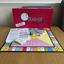 Pass Out Adult Drinking Board Game by Paul Lamond 1976 Complete Frank Bresee