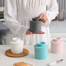 Butter cup crock with - butter,