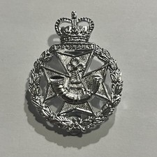 The Green Jackets Brigade - Staybrite Cap Badge - Queens Crown (QC) 1958 to 1968