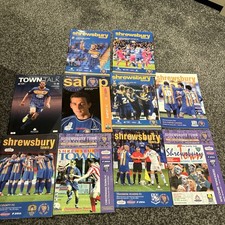 Large Collection of Shrewsbury Town Home Programs Football Programmes