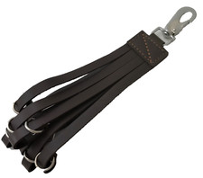 BROWN LEATHER BIRD CARRIER