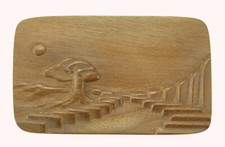 Exquisite carved walnut treen