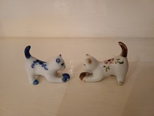 Pair Of Delft Pottery Blue And