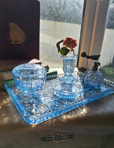 Vintage light blue pressed - vintage,