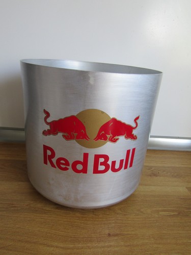 Red bull metal ice bucket - metal,