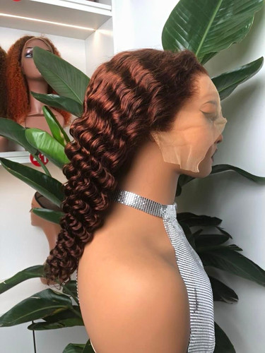 Auburn curly lace - auburn, front