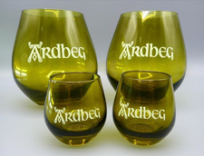 Ardbeg Whisky Glass Set of 4 – 2× 500ml & 2× 50ml Tumblers - Very Good