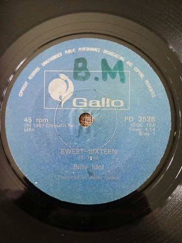 Billy idol rare - zimbabwe, press
