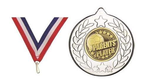 Parents player football medal - parents',