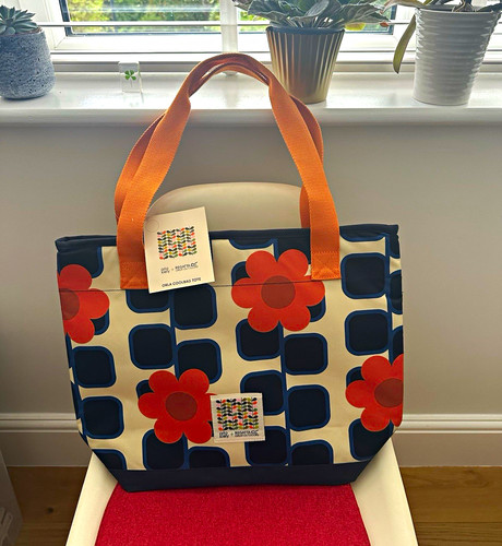 Orla kiely insulated zip - insulated, zip-top