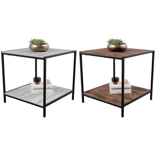 Wooden side table tier - table, 2