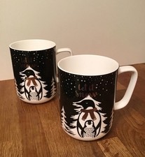 Portobello By Inspire ‘Let It Snow’ Penguin Design Large Bone China Mugs