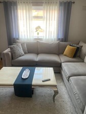 scs grey corner sofa and 1large single sofa