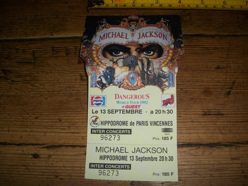 Michael jackson ticket - michael,