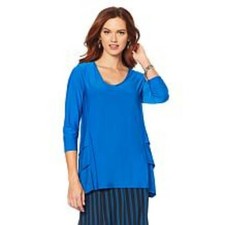 Antthony Design Originals Blue Womens Tops Size XL