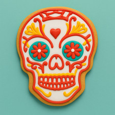 Sugar Skull Halloween Cookie Cutter