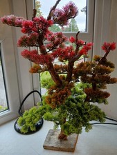 Handmade large artificial Autumnal colours bonsai tree