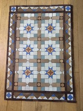 Reclaimed Antique Victorian Vitrified Floor tile - one white square