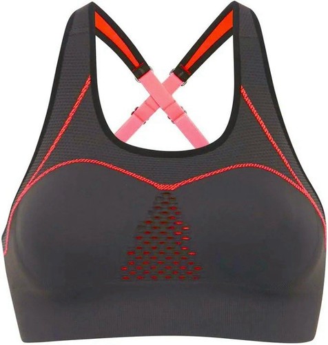 Berlei electrify grey coral - berlei, grey/coral