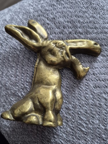 Vintage solid brass laughing - solid,