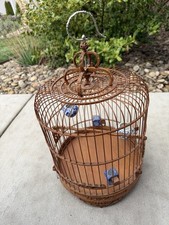 Vintage chinese bamboo bird - vintage,