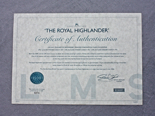 Original hornby ltd edition - ltd,