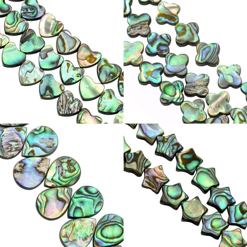 Green abalone shell mother - green,