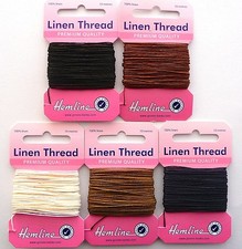 10m Hemline 100% Linen Thread Sewing Mending Saddlery Canvas & Upholstery Repair