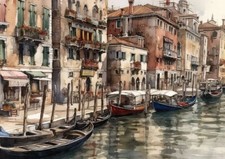 Venice Watercolour Painting