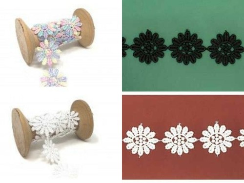 Guipure daisy lace width - guipure,