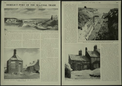 Seaton sluice derelict port - sluice, of