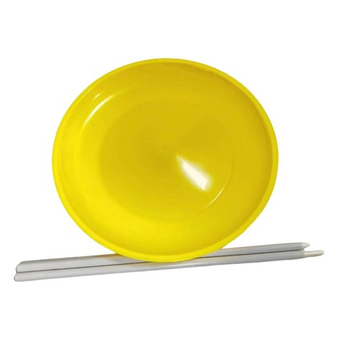 Spinning plate with sticks - with,