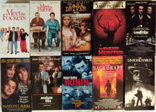 10 VHS films DeNiro Meet the Fockers Taxi Driver GoodFellas Marvins Room Analyze