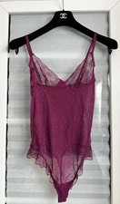 Wolford Cerise Pink Sheer Lace